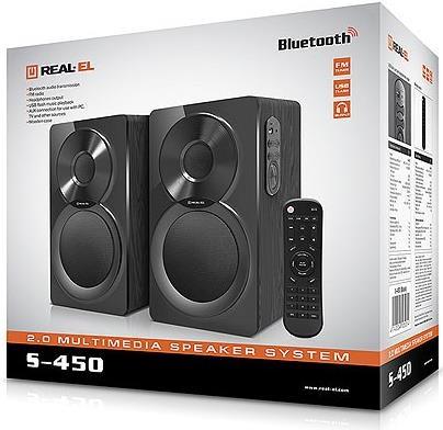 Купить Aktivlautsprecherset 2 Stück REAL-EL S-450, schwarz, 46 W (EL121200005) в магазине wardena.ru