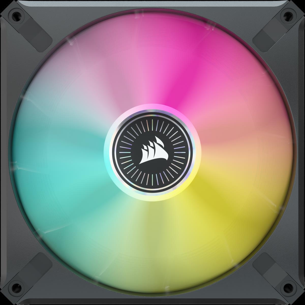 Купить Corsair iCUE ML140 RGB ELITE Computergehäuse Ventilator 14 cm Schwarz 2 Stück(e) (CO-9050115-WW) в магазине wardena.ru