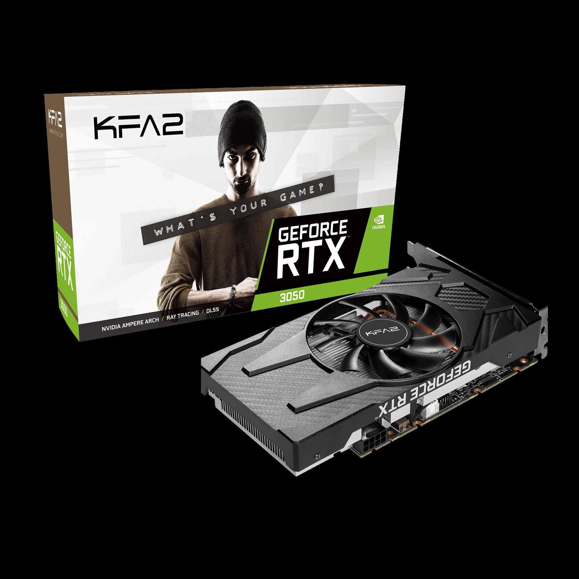 Купить KFA2 GeForce RTX 3050 (1-Click OC) - Grafikkarten - GF RTX 3050 - 8 GB GDDR6 - PCIe 4.0 x16 - HDMI, 3 x DisplayPort (35NSL8MD6ZOK) в магазине wardena.ru