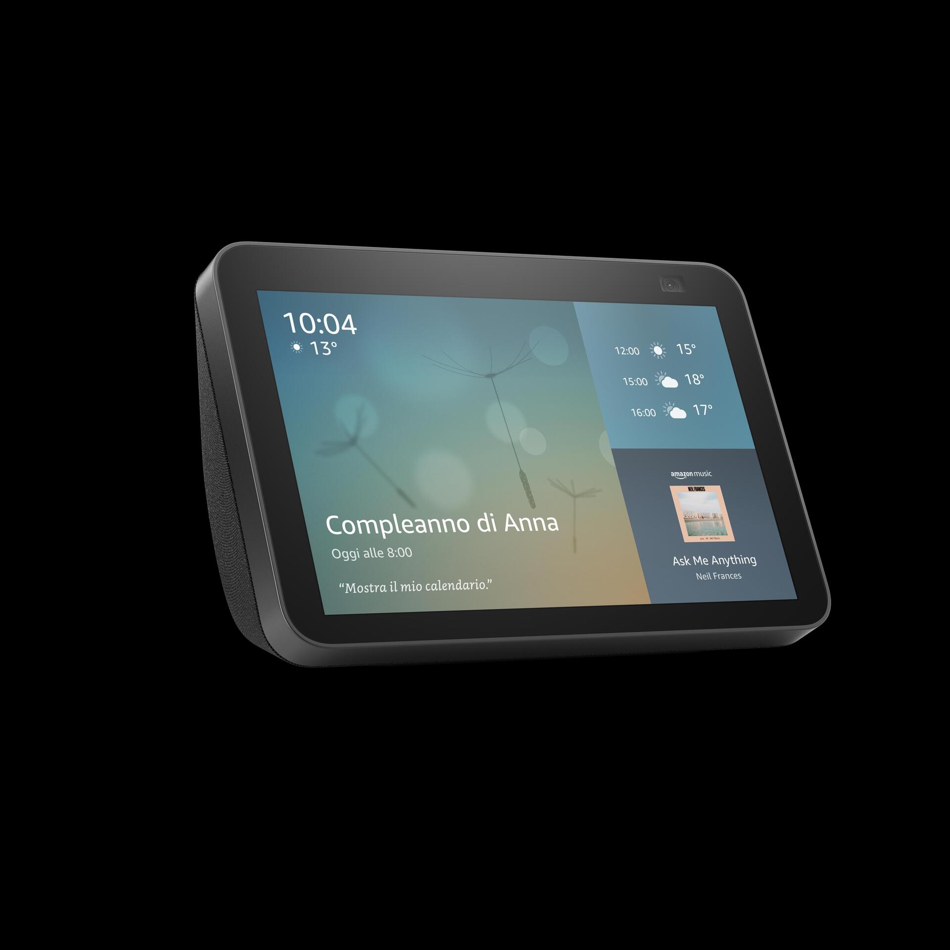 Купить Amazon Echo Show 8 (2nd Generation) - Smart-Display - LCD 20,30cm (8") - kabellos - Bluetooth, Wi-Fi - Anthrazit (B084TNNGPG) в магазине wardena.ru