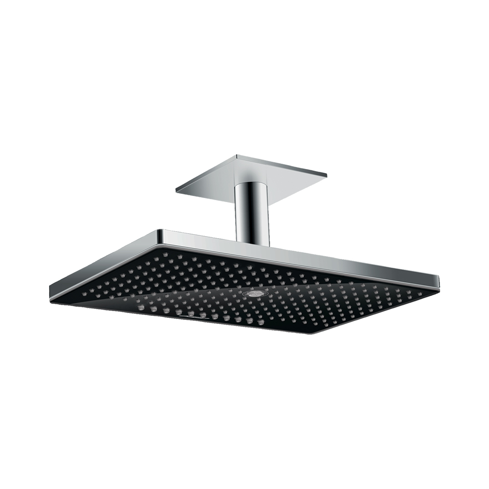 Купить Hansgrohe Rainmaker Select Верхний душ 460 3jet с потолочным подсоединением хром-черный матовый 24006600 в магазине wardena.ru