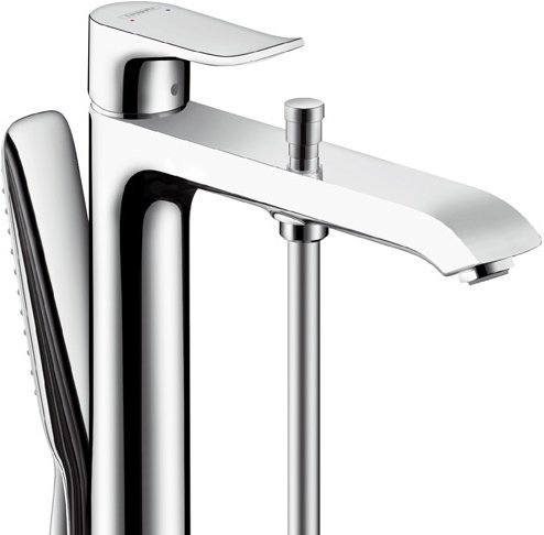 Купить Hansgrohe Metris Смеситель для ванны однорычажный напольный хром 31471000 в магазине wardena.ru
