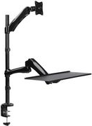 Купить LogiLink Sit-Stand Workstation - Tischhalterung für Monitor / Tastatur (einstellbarer Arm) - Bildschirmgröße: 33-68.6 cm (13"-27") (BP0030) в магазине wardena.ru