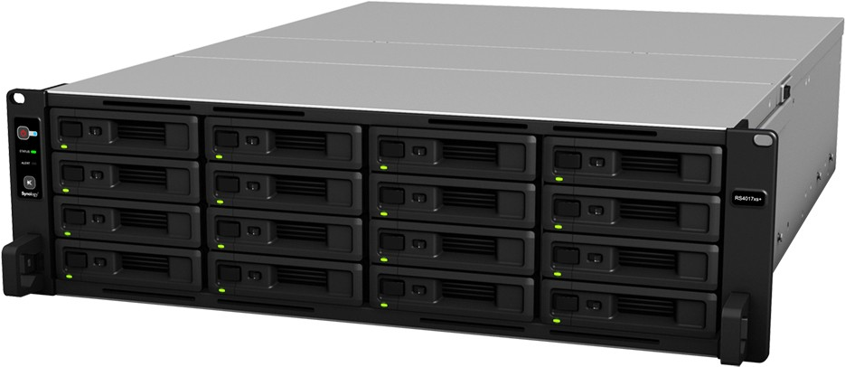 Купить Synology RackStation RS4017XS+ - NAS-Server - 16 Schächte - Rack - einbaufähig - SATA 6Gb/s - RAID 0, 1, 5, 6, 10, JBOD - RAM 8 GB - 10GBase-T - iSCSI Support - 3U в магазине wardena.ru