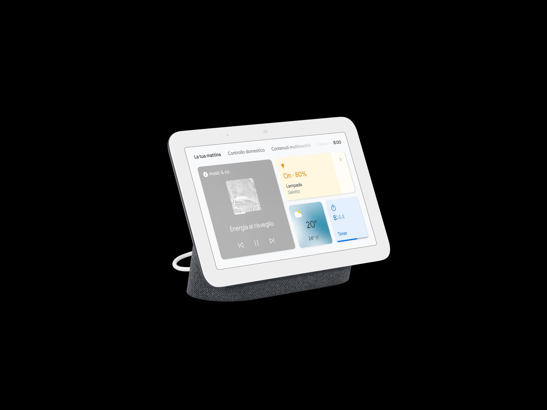 Купить Google Nest Hub (2nd Gen) - Smart-Display - LCD 17,80cm (7") - kabellos - Wi-Fi, Bluetooth - holzkohlefarben (GA01892-IT) в магазине wardena.ru