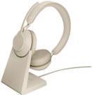 Купить GN Jabra Jabra Evolve2 65 MS Stereo - Headset - On-Ear - Bluetooth - kabellos - USB-A - Geräuschisolierung - beige (26599-999-988) в магазине wardena.ru