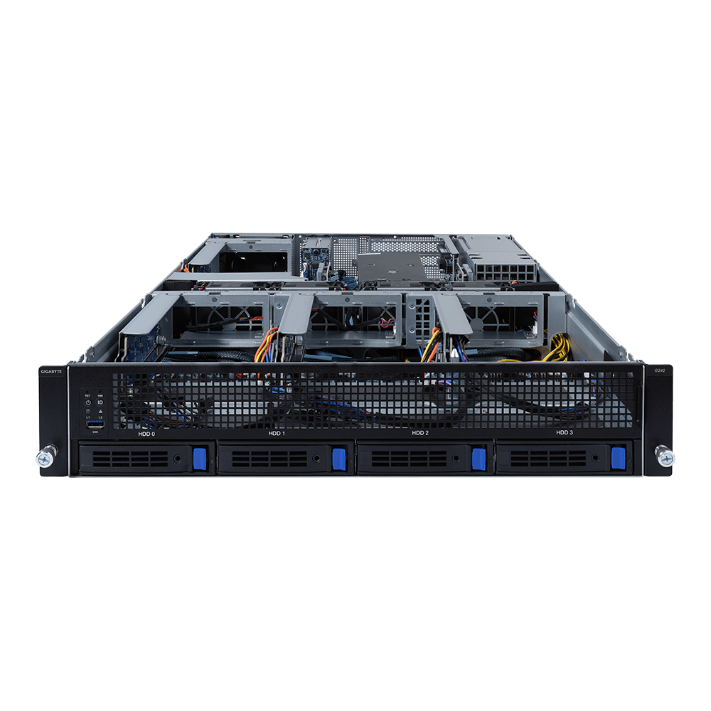 Купить Gigabyte G242-Z12 (rev. A00) - Server - Rack-Montage - 2U - 1-Weg - keine CPU - RAM 0 GB - SATA/SAS - Hot-Swap 6.4 cm, 8.9 cm (2.5", 3.5") Schacht/Schächte - keine HDD - AST2600 - kein Betriebssystem - Monitor: keiner (6NG242Z12MR-00) в магазине wardena.ru
