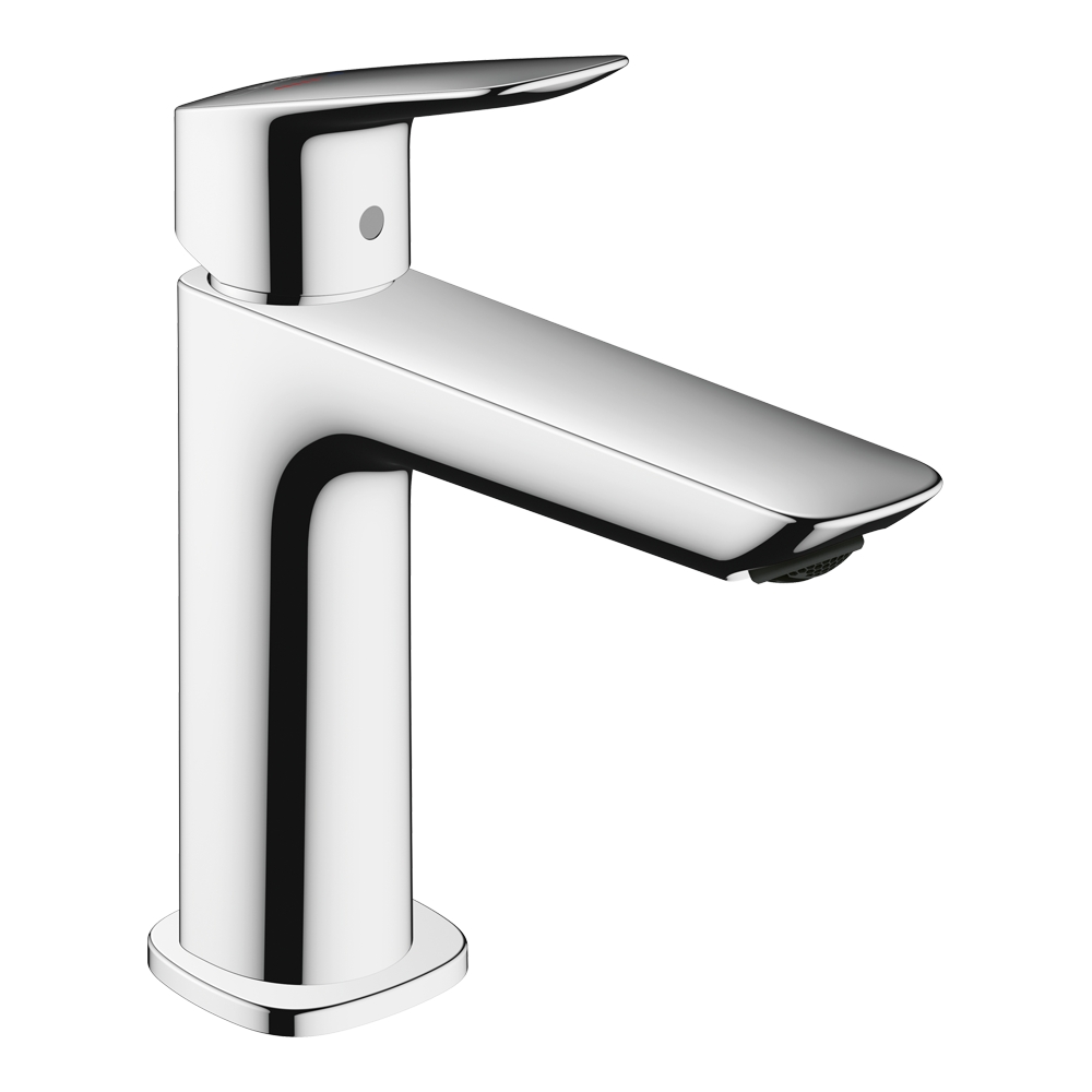 Купить Hansgrohe Logis Смеситель для раковины, однорычажный, 110 Fine CoolStart, без сливного гарнитура хром 71255000 в магазине wardena.ru
