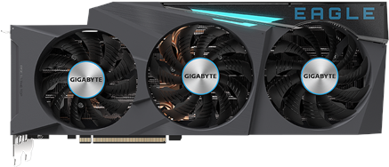 Купить Gigabyte GeForce RTX 3080 EAGLE 12G - Grafikkarten - GF RTX 3080 - 12GB GDDR6X - PCIe 4,0 x16 - 2 x HDMI, 3 x DisplayPort (GV-N3080EAGLE-12GD) в магазине wardena.ru