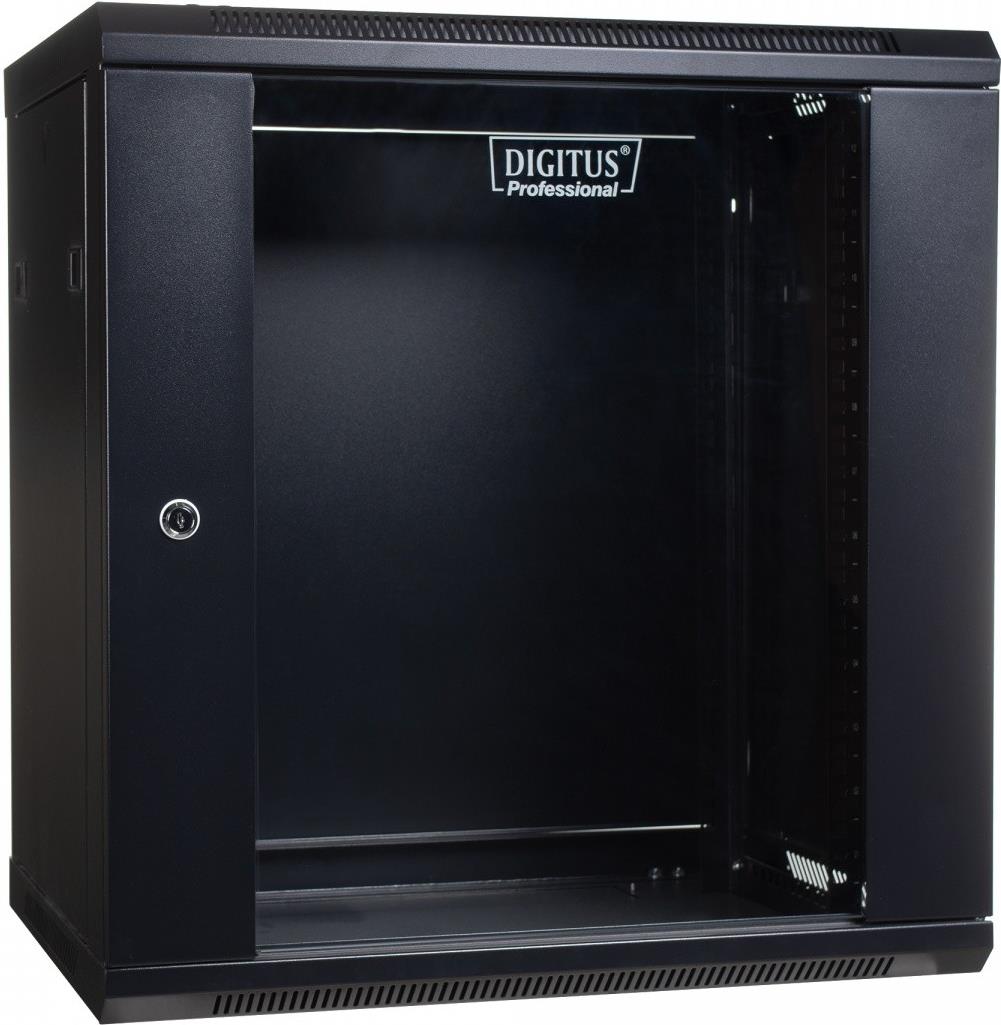 Купить Digitus Wall Mount Cabinet 19 12U schwarz unmontiert (DN-WU19 12U/450/B) в магазине wardena.ru