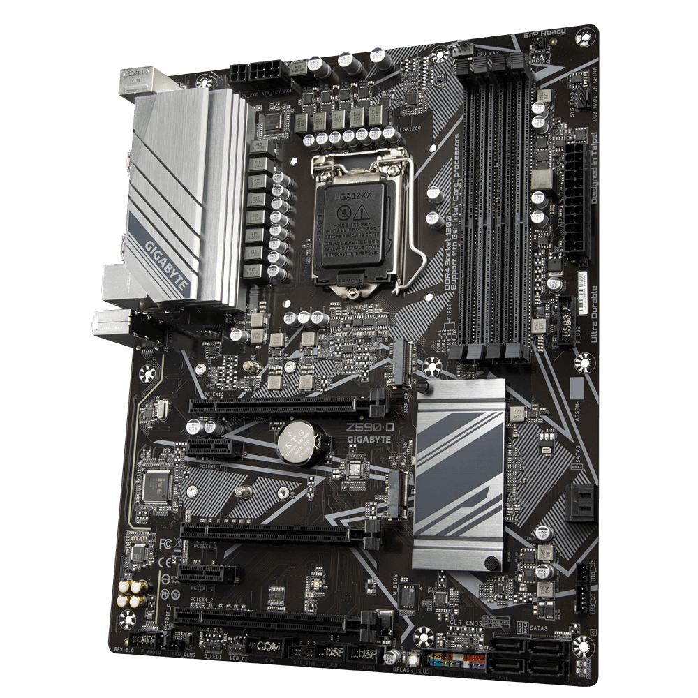 Купить Gigabyte Z590 D - 1,0 - Motherboard - ATX - LGA1200-Sockel - Z590 - USB 3,2 Gen 1 - Gigabit LAN - Onboard-Grafik (CPU erforderlich) - HD Audio (8-Kanal) (Z590 D) в магазине wardena.ru