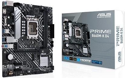 Купить ASUS PRIME B660M-K D4 - Motherboard - micro ATX - LGA1700-Sockel - B660 Chipsatz - USB 3.2 Gen 1 - Gigabit LAN - Onboard-Grafik (CPU erforderlich) - HD Audio (8-Kanal) (90MB1950-M0EAY0) в магазине wardena.ru
