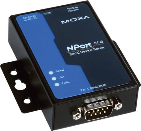 Купить MOXA Industrial Ethernet Serial Device Server, 1 Port 1 x 9 Pol Sub-D Stecker als serieller RS-422/485 Anschluß (Nport-5130) в магазине wardena.ru