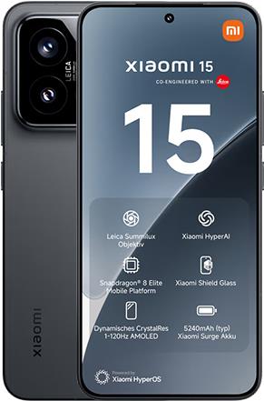 Купить Xiaomi 15 5G Dual Sim 12GB RAM 512GB - Black (MZB0ITOEU) в магазине wardena.ru
