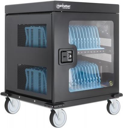 Купить Manhattan 180542 Beweglicher Wagen und Schrank Wagen zur Verwaltung tragbarer Geräte Schwarz (180542) в магазине wardena.ru