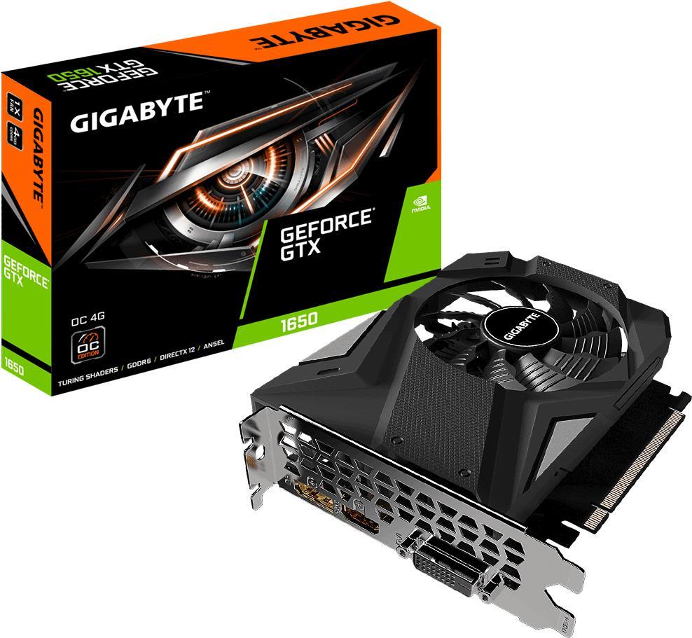 Купить Gigabyte GeForce GTX 1650 D6 OC 4G - OC Edition - Grafikkarten - GF GTX 1650 - 4 GB GDDR6 - PCIe 3.0 x16 - DVI, HDMI, DisplayPort (GV-N1656OC-4GD) в магазине wardena.ru