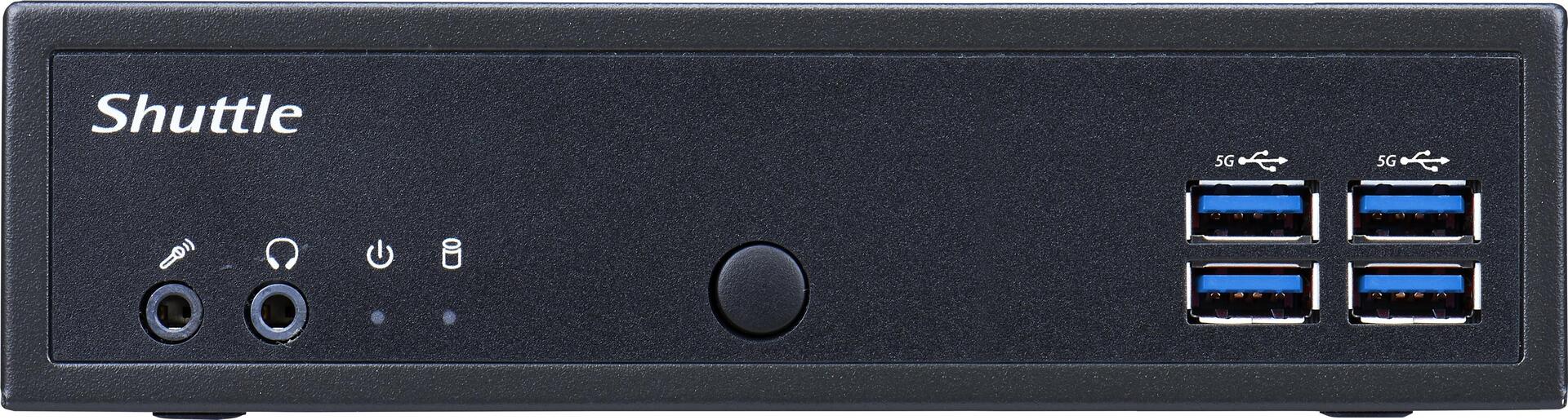 Купить Shuttle XPC Slim PC System DL3000EP - Intel N100 - Win10 IoT - 8GB RAM - 128GB SSD M.2 (NVMe) - 2x LAN (2x 2.5Gbit) - 2xCOM - 1xHDMI - 1xDP - 1x VGA - lüfterlos - 24/7 Dauerbetrieb (DL3000EP) в магазине wardena.ru