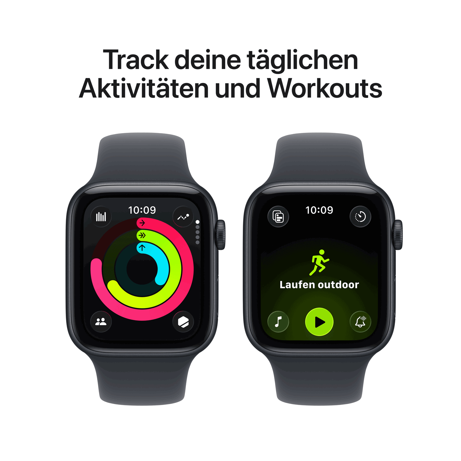 Купить Apple Watch SE 3 Aluminium 44mm Mitternacht (Sportarmband mitternacht) M/L (MEHQ4ZR/A) в магазине wardena.ru