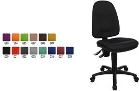 Купить Topstar Bürostuhl "Point 50,80cm (20"), Stoff: schwarz, Polyester Sitzmaße: (B)450 x (T)440 x (H)420 - 550 mm, Lehnenhöhe: (PO20 G20) в магазине wardena.ru