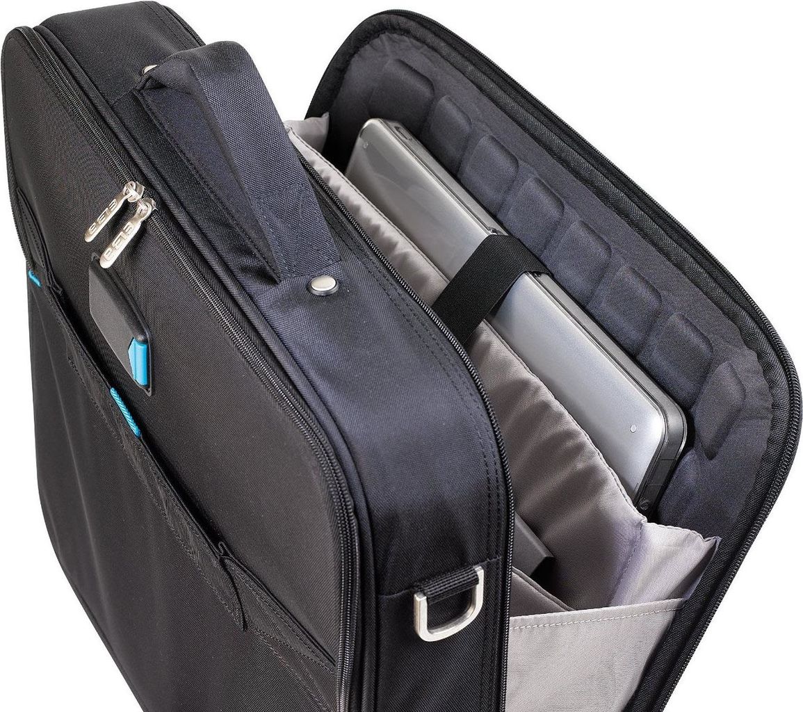 Купить ELBA Notebook-Tasche 45 cm (18"), Nylon, schwarz robuster Metallrahmen, gepolsterter, verstellbarer Schulter- - 1 Stück (100402202) в магазине wardena.ru