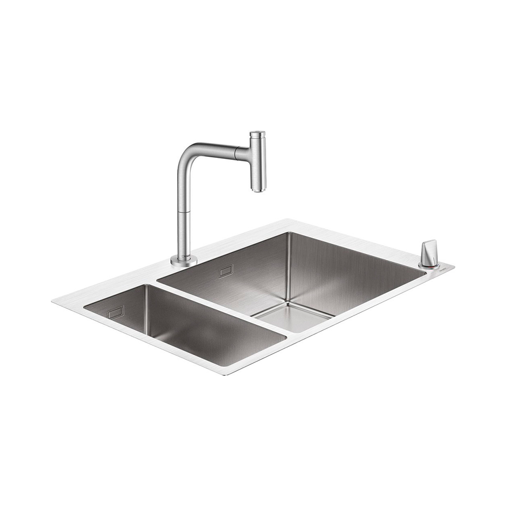 Купить Hansgrohe C71-F655-09 Кухонная комбинация 180/450 хром 43206000 в магазине wardena.ru