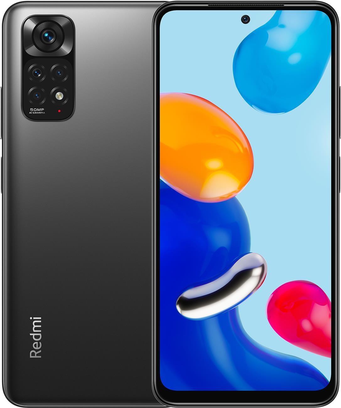Купить Xiaomi Redmi Note 11 - 4G Smartphone - Dual-SIM - RAM 6 GB / Interner Speicher 128 GB - microSD slot - OLED-Display - 6.43" - 2400 x 1080 Pixel (90 Hz) - 4x x Rückkamera 50 MP, 8 MP, 2 MP, 2 MP - front camera 13 MP - Gra (MZB0ALYEU) в магазине wardena.ru