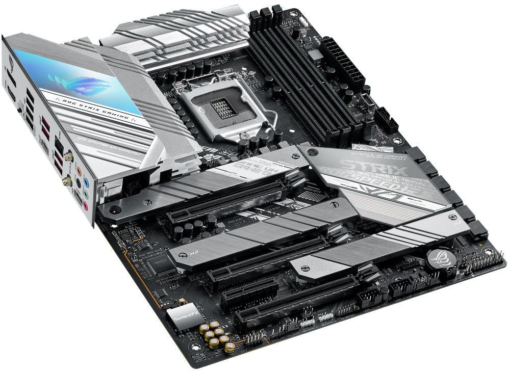 Купить ASUS ROG STRIX Z590-A GAMING WIFI - Motherboard - ATX - LGA1200-Sockel - Z590 Chipsatz - USB-C Gen1, USB 3.2 Gen 1, USB 3.2 Gen 2, USB-C Gen 2x2 - 2.5 Gigabit LAN, Wi-Fi - Onboard-Grafik (CPU erforderlich) - HD Audio (8- (90MB1660-M0EAY0) в магазине wardena.ru