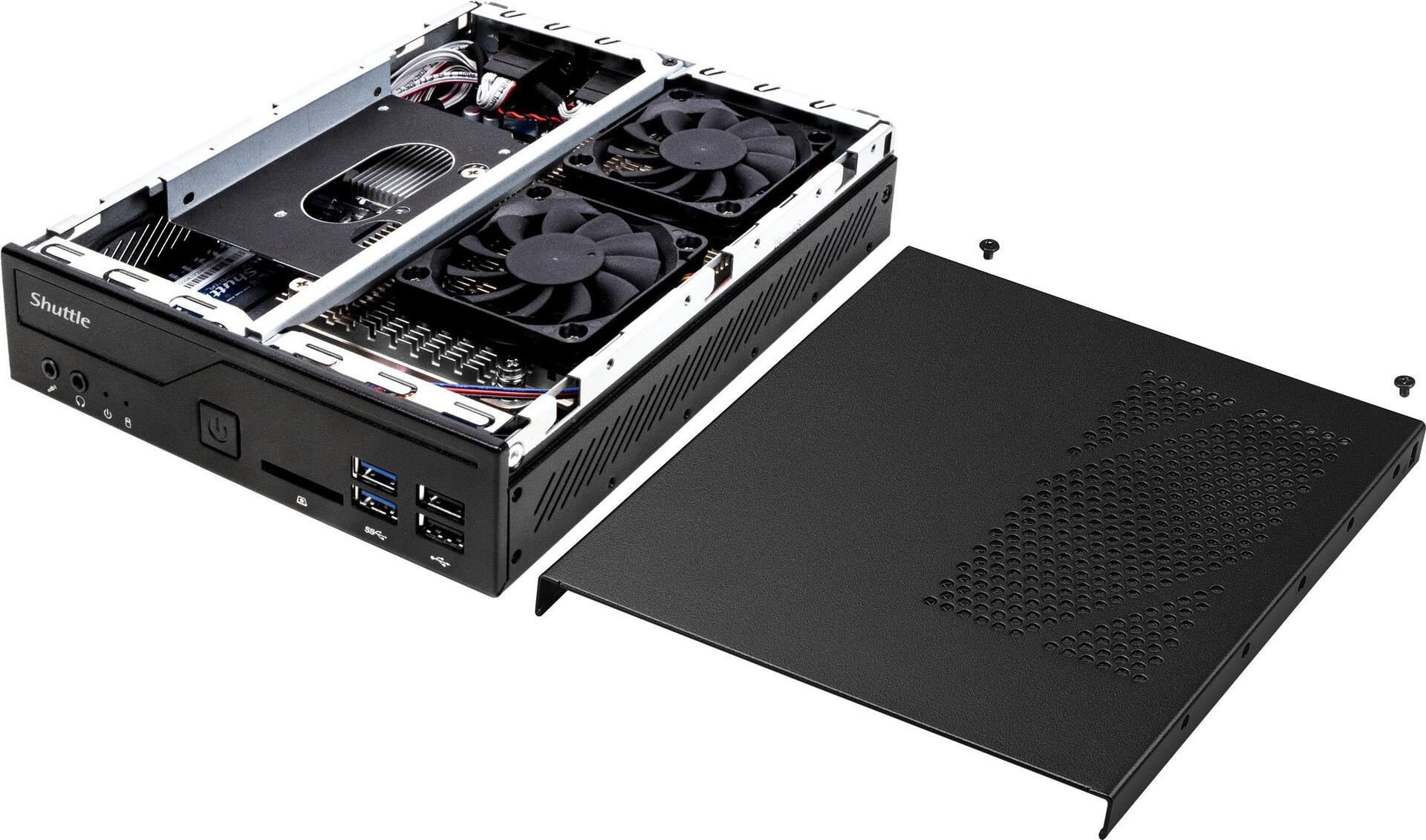 Купить Shuttle XPC slim DH410 - Barebone - Slim-PC - LGA1200-Sockel - Intel H410 - keine CPU - RAM 0GB - GigE (DH410) в магазине wardena.ru