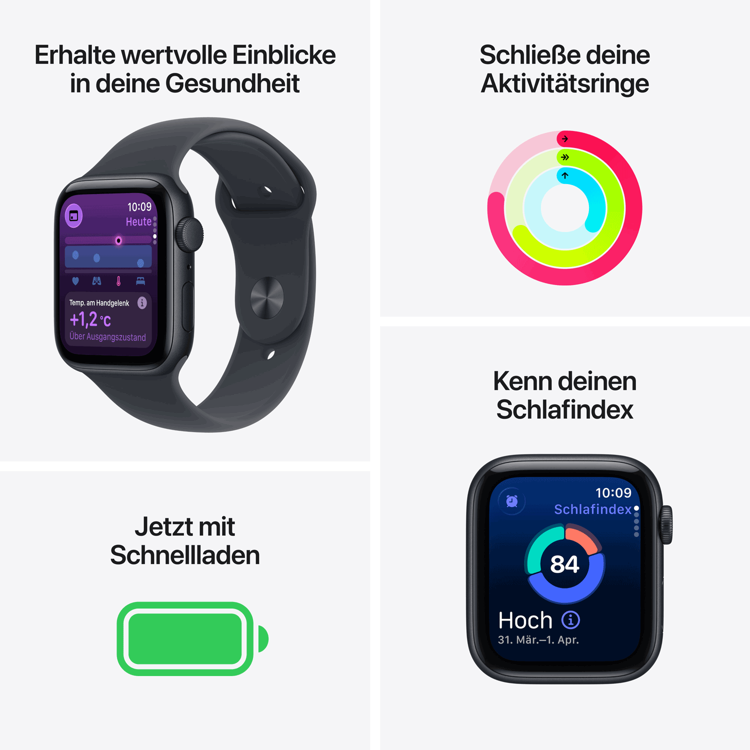Купить Apple Watch SE 3 Aluminium Cellular 40mm Polarstern (Sportarmband polarstern) S/M (MEP64ZR/A) в магазине wardena.ru