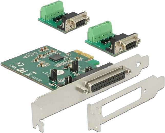 Купить Delock PCI Express Card > 2 x Serial RS-422/485 - Serieller Adapter - PCIe 2.0 - RS-422/485 (65841) в магазине wardena.ru