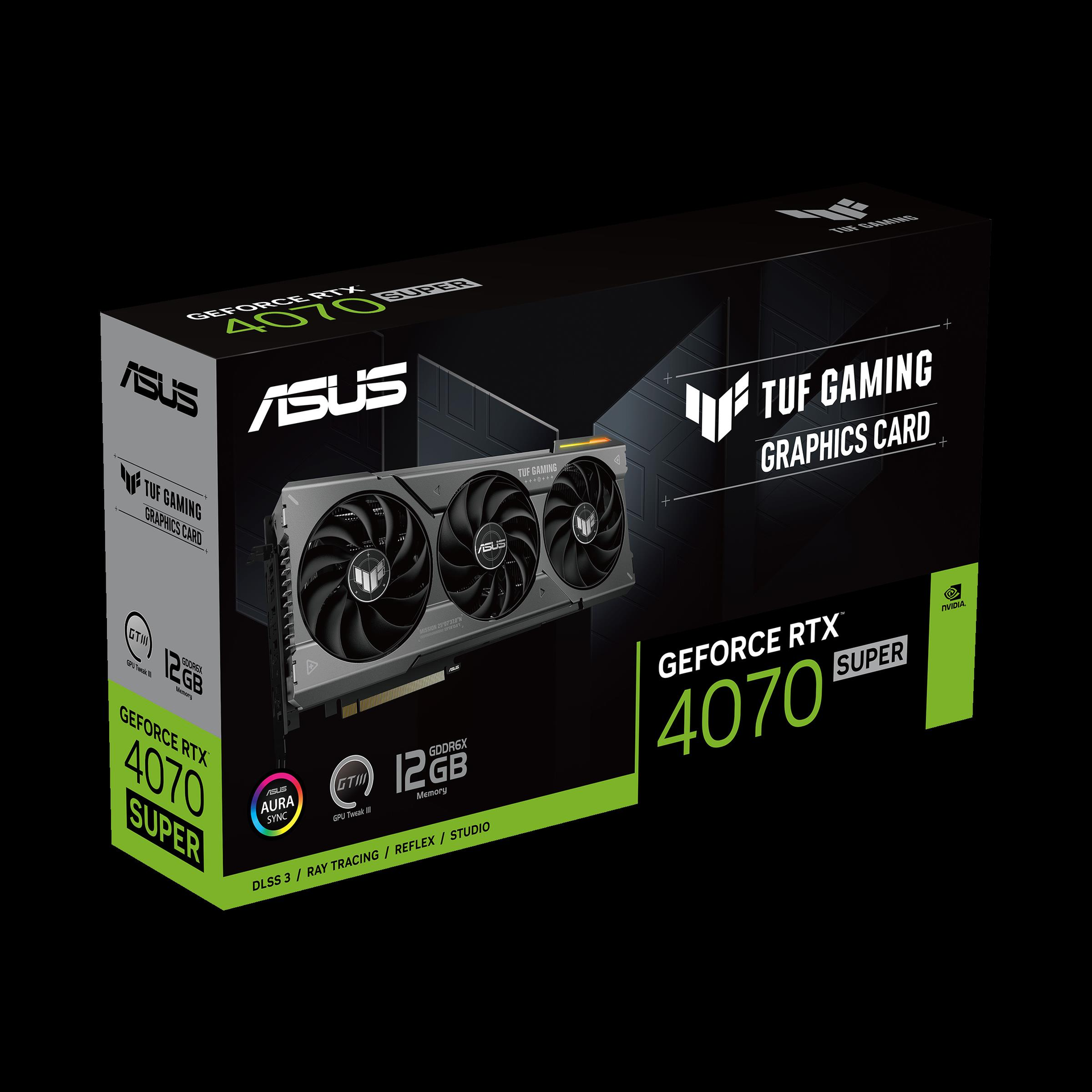 Купить ASUS TUF Gaming GeForce RTX 4070 SUPER 12GB - Grafikkarten - GeForce RTX 4070 Super - 12 GB GDDR6X - PCIe 4.0 - HDMI, 3 x DisplayPort - Box (90YV0K81-M0NA00) в магазине wardena.ru