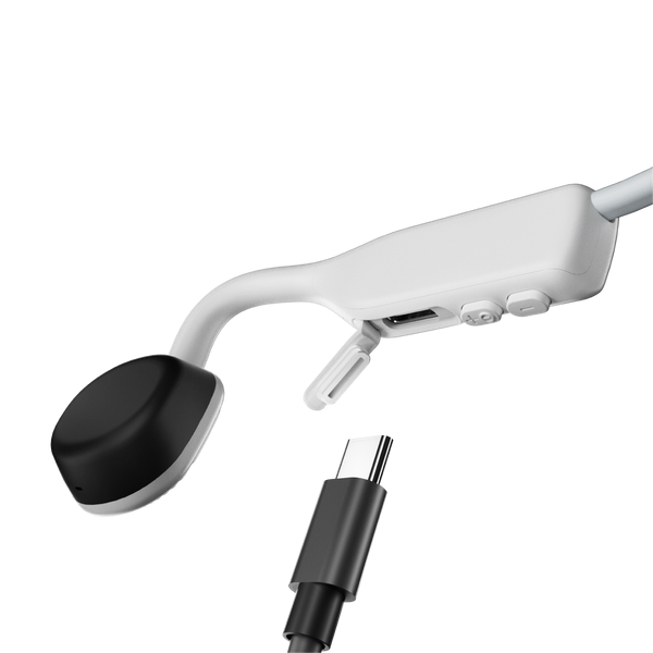 Купить AfterShokz OpenMove - Kopfhörer mit Mikrofon - offenes Ohr - hinter dem Nacken angebracht - Bluetooth - kabellos - weiß (S661WT) в магазине wardena.ru