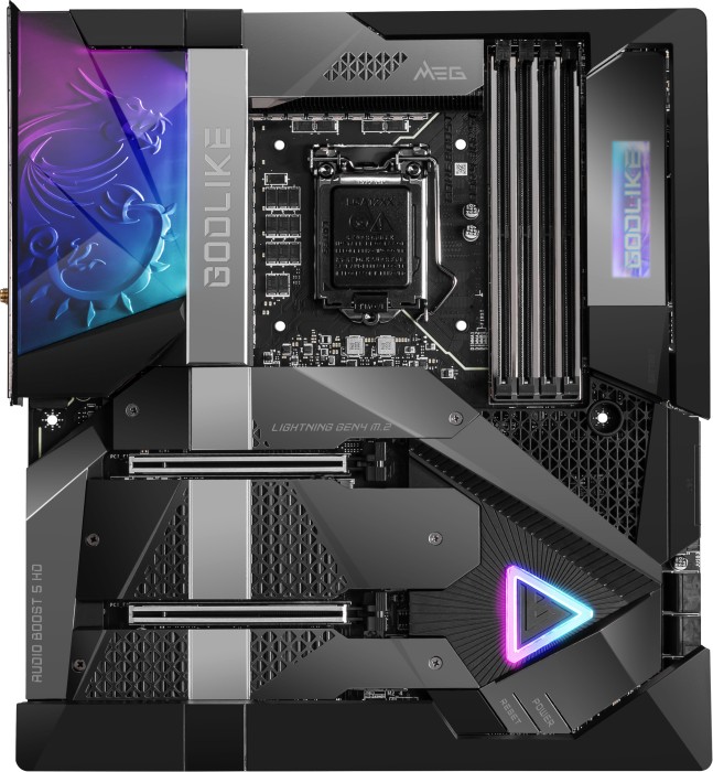Купить MSI MEG Z590 GODLIKE - Motherboard - Erweitertes ATX - LGA1200-Sockel - Z590 - USB-C Gen2, USB 3.2 Gen 1, USB 3.2 Gen 2, USB-C 4.0 - 10 Gigabit LAN, 2.5 Gigabit LAN, Wi-Fi, Bluetooth - Onboard-Grafik (CPU erforderlich) - (7D03-002R) в магазине wardena.ru