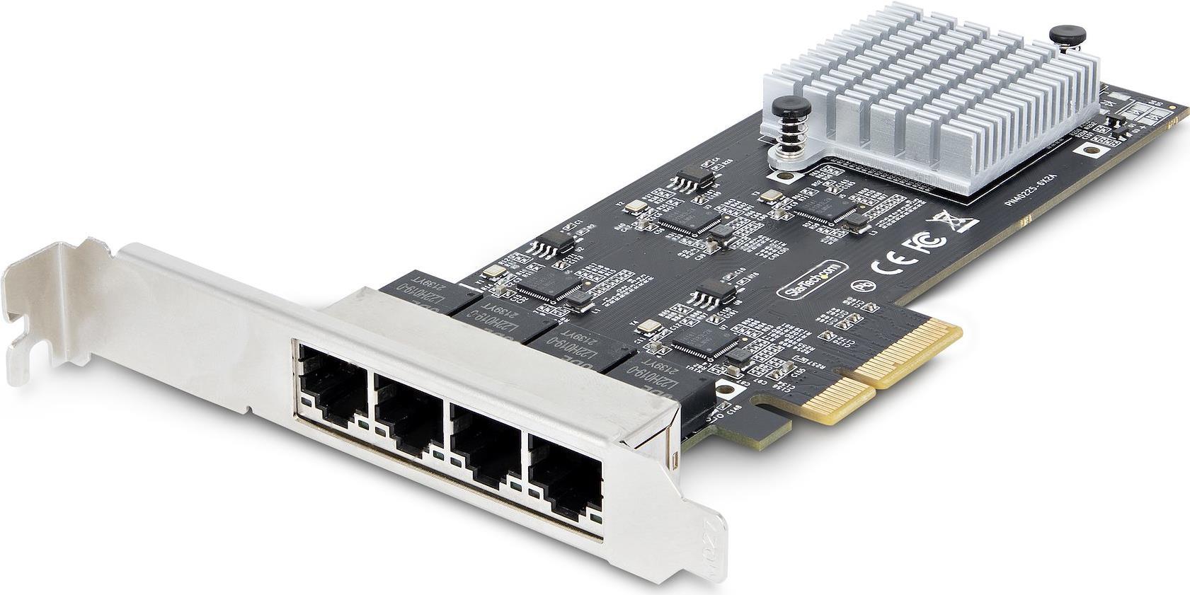 Купить StarTech.com 4-Port 2.5Gbps NBASE-T PCIe Network Card, Intel I225-V Chip, Quad Port Computer Network Card, Multi-Gigabit NIC, PCI Express Server LAN Card, Desktop Ethernet Interface Card, PCI Express 2.0 (PR42GI-NETWORK- (PR42GI-NETWORK-CARD) в магазине wardena.ru