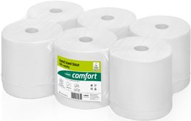 Купить wepa Handtuchrolle Comfort, 2-lagig, Tissue, hochweiss Linienprägung, blauer Leim, Blattbreite: 205 mm (316800) в магазине wardena.ru