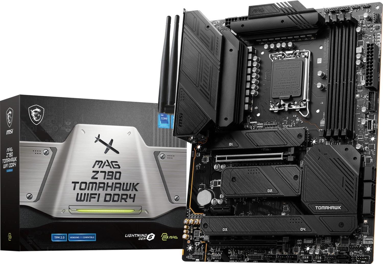 Купить MSI MAG Z790 TOMAHAWK WIFI DDR4 - Motherboard - ATX - LGA1700-Sockel - Z790 Chipsatz - USB-C Gen2, USB 3,2 Gen 1, USB 3,2 Gen 2, USB-C Gen 2x2 - 2,5 Gigabit LAN, Wi-Fi, Bluetooth - Onboard-Grafik (CPU erforderlich) - Hig (7D91-003R) в магазине wardena.ru