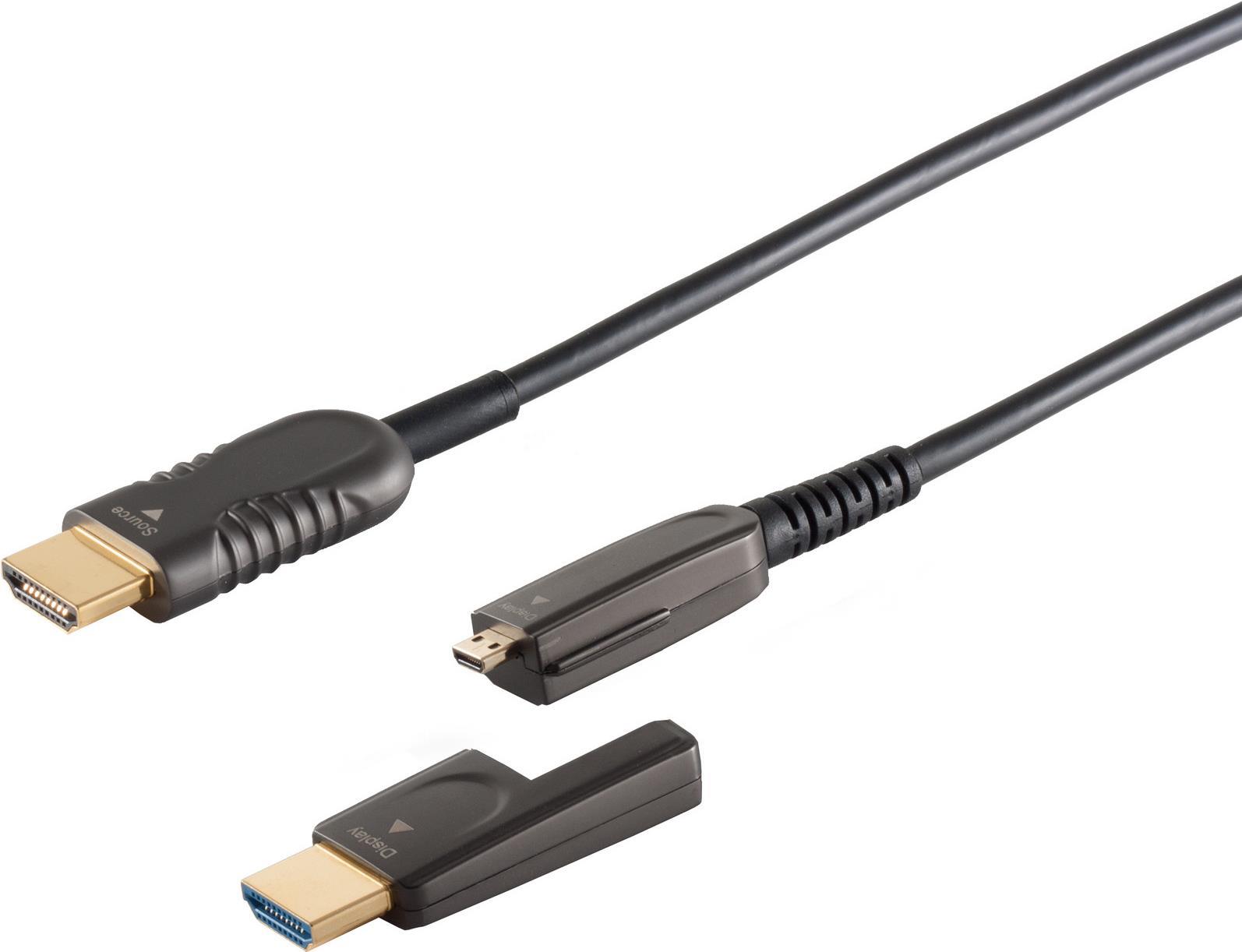 Купить S/CONN maximum connectivity HDMI Anschlußkabel-Optisches HDMI Verlegekabel-Set, 4K, 7,5m (30-02065) в магазине wardena.ru