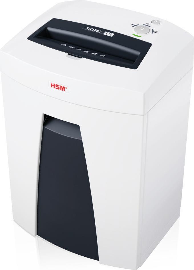 Купить HSM SECURIO C18 - 5.8 mm Aktenvernichter Streifenzerkleinerung 58 dB 23 cm Weiß (1911121) в магазине wardena.ru