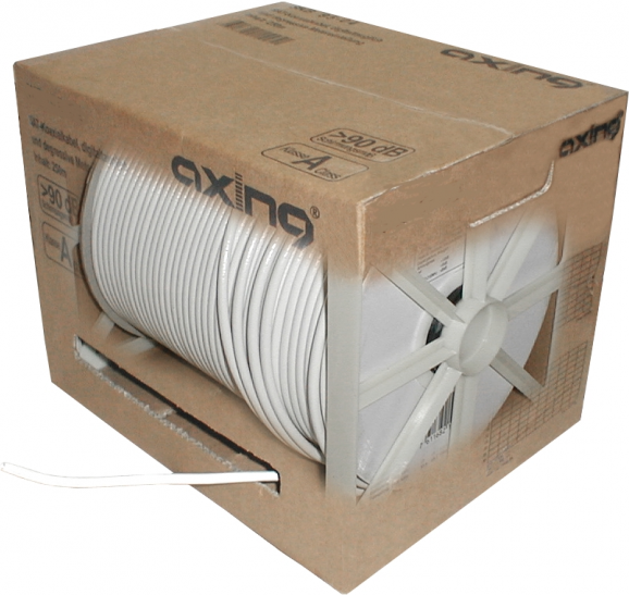 Купить AXING Koaxialkabel 250m weiß SKB 94-04 opti-box A+ 3fach gesch. KDG 1 TS 153 250 (SKB09404) в магазине wardena.ru