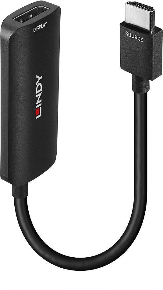 Купить Lindy - Adapterkabel - HDMI männlich zu DisplayPort, Mikro-USB Typ B (nur Strom) - 15,7 cm - Schwarz - unterstützt 8K 60 Hz (7680 x 4320), unterstützt 4K 120 Hz (3840 x 2160), LT6711GX_U2 Chipsatz (38329) в магазине wardena.ru