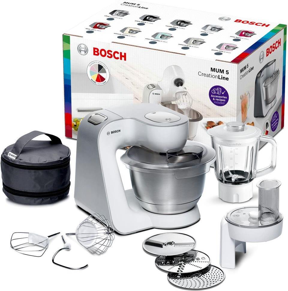 Купить Bosch MUM58227 Küchenmaschine 3,9 l Silber - Weiß 1000 W (MUM58227) в магазине wardena.ru