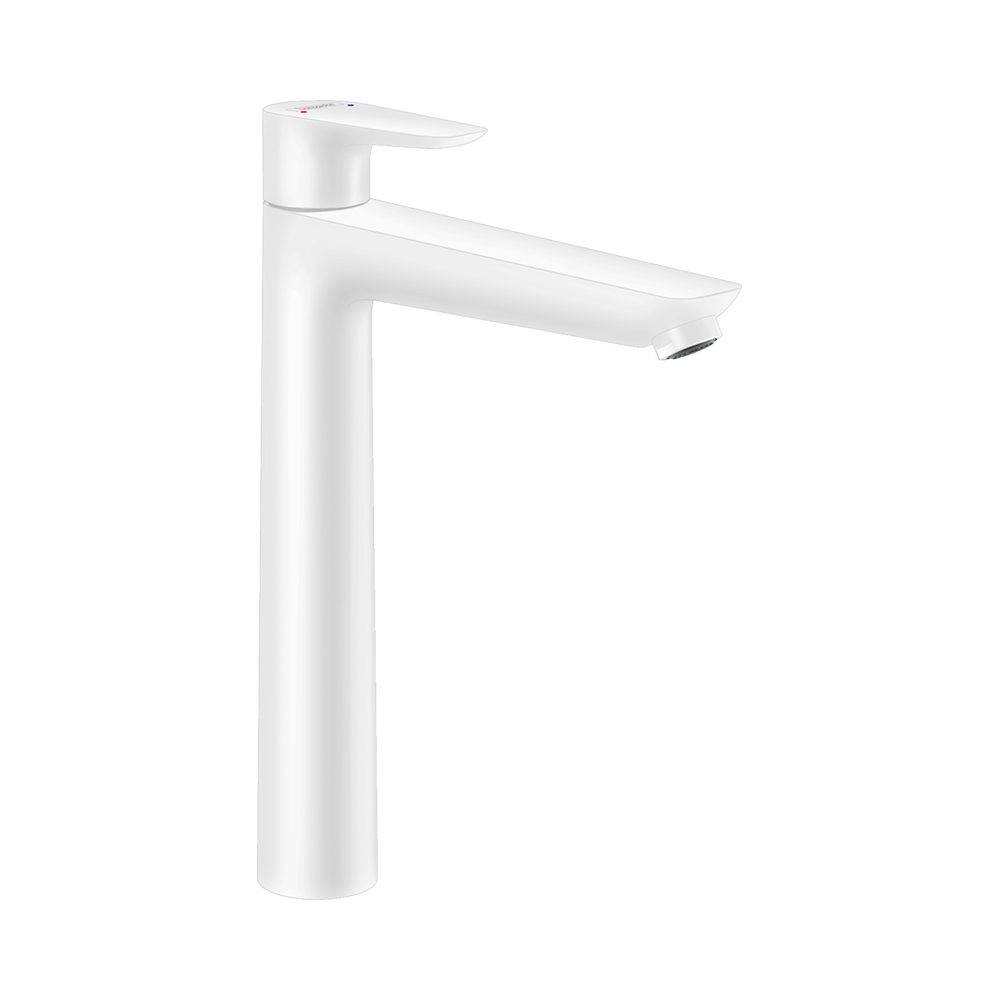 Купить Hansgrohe Talis E Смеситель для раковины 240 однорычажный со сливным гарнитуром хром-черный матовый 71716340 в магазине wardena.ru