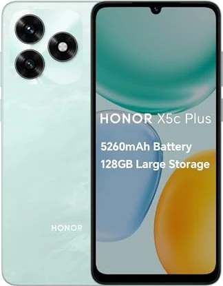 Купить HONOR X5c Plus Smartphone mit 5260 mAh Akku, 128GB/4GB RAM, (6,74 Zoll Display, 90 Hz, 50MP+14MP Kamera, Android 15, Ocean Cyan (5109BYFI) в магазине wardena.ru