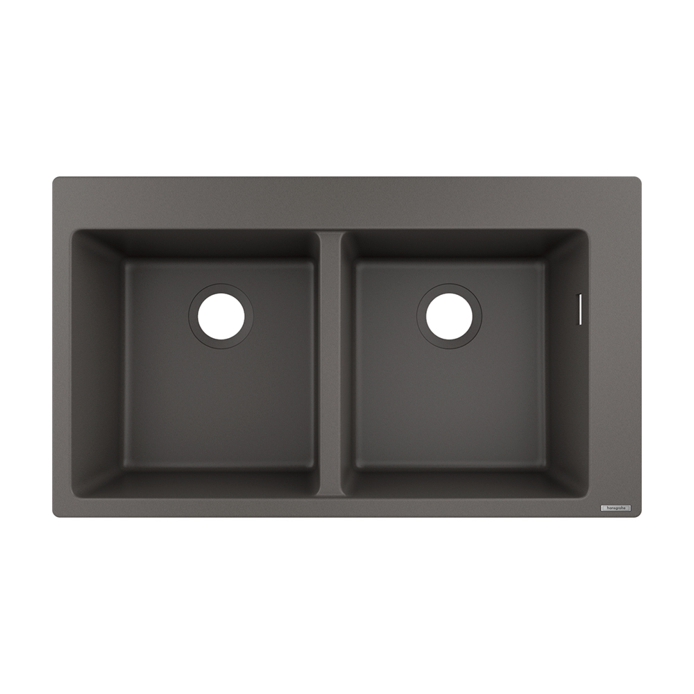 Купить Hansgrohe S51 S510-F770 Встраиваемая мойка 370/370 серый камень 43316290 в магазине wardena.ru