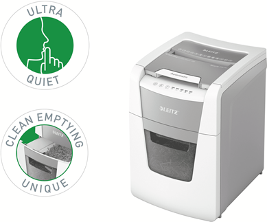 Купить Leitz 80110000 Aktenvernichter Kreuzschreddern 22 cm Grau - Weiß (80110000) в магазине wardena.ru
