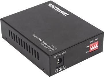 Купить Intellinet Gigabit PoE+ Media Converter - Medienkonverter - GigE - 10Base-T, 100Base-TX, 1000Base-T - RJ-45 / SFP (mini-GBIC) - bis zu 120 km (508216) в магазине wardena.ru
