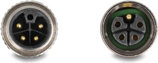 Купить Delock M12 Kabel L-kodiert 5 Pin Stecker gerade zu Buchse rechts gewinkelt PUR (80544) в магазине wardena.ru