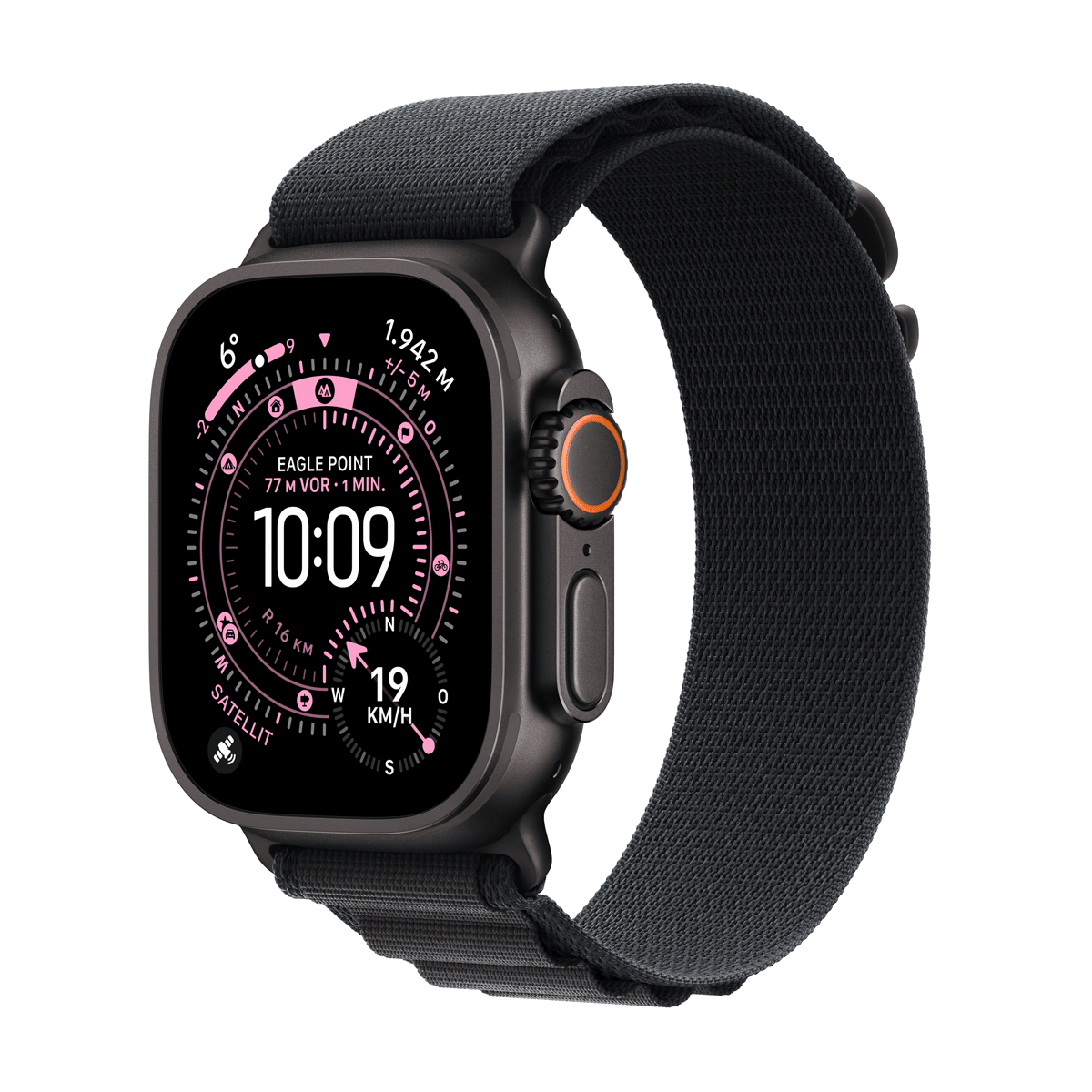 Купить Apple Watch Ultra 3 Titanium Cellular 49mm Schwarz (Alpine Loop schwarz) Medium (MF0V4QF/A) в магазине wardena.ru