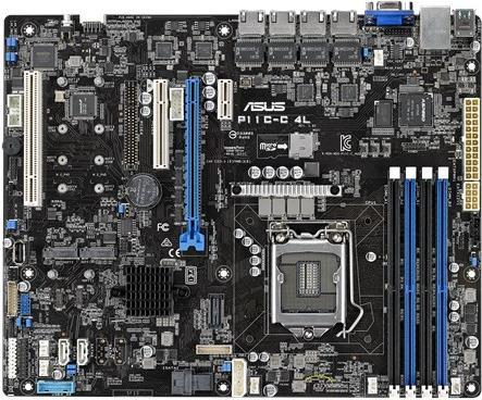 Купить ASUS P11C-C/4L - Motherboard - ATX - LGA1151 Socket - C242 - USB3.0, USB 3,1 Gen 1, USB 3,1 Gen 2 - 4 x Gigabit LAN - Onboard-Grafik (90SB06M0-M0UAY0) в магазине wardena.ru