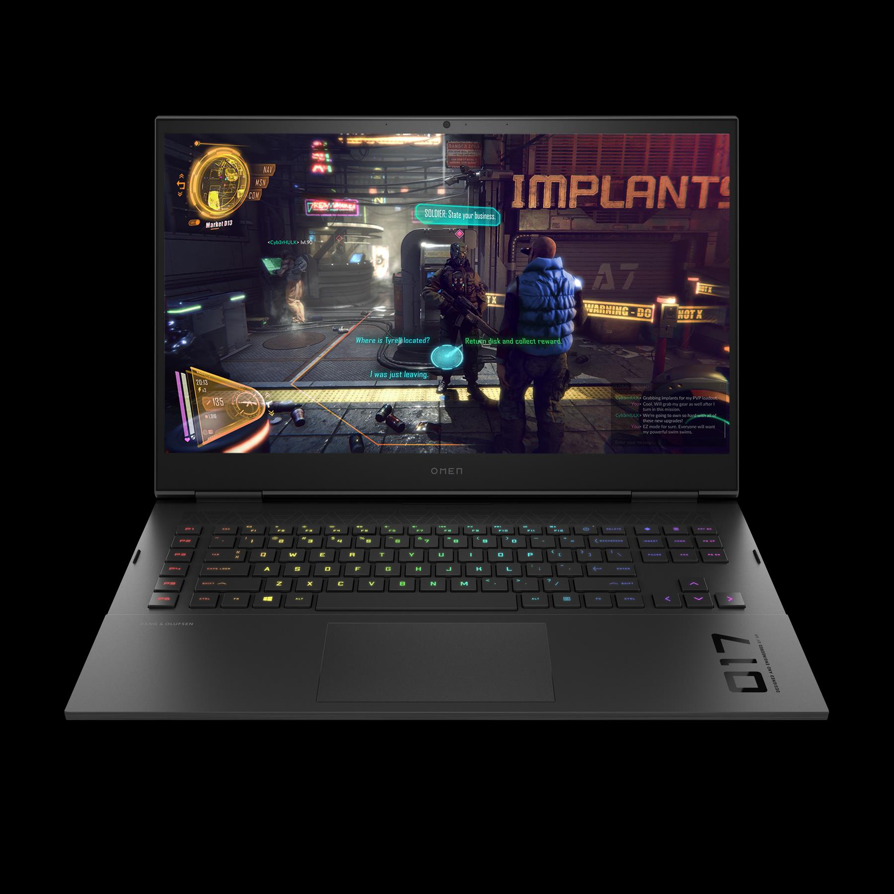 Купить HP Inc OMEN by HP Laptop 17-ck1095ng - Intel Core i9 12900H / 2.5 GHz - Win 11 Home - GF RTX 3080 Ti - 32 GB RAM - 1 TB SSD NVMe, TLC - 43.9 cm (17.3") IPS 2560 x 1440 (QHD) @ 165 Hz - 802.11a/b/g/n/ac/ax (Wi-Fi 6E), Blu (737H1EA#ABD) в магазине wardena.ru